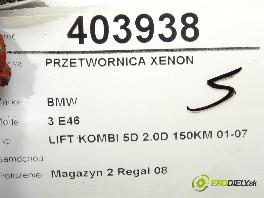 BMW 3 (E46) 1997 - 2005    320 d 110 kW [150 KM] olej napędowy 2001 - 2005  Menič XENON 1307329074 (Riadiace jednotky xenónu)