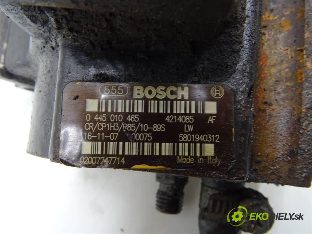 FIAT DUCATO Platforma / podwozie (250_) 2006 - 2022    180 Multijet 2,3 D 130 kW [177 KM] olej napędowy 2  Pumpa vstrekovacia 0445010465 5801940312 (Vstrekovacie čerpadlá)