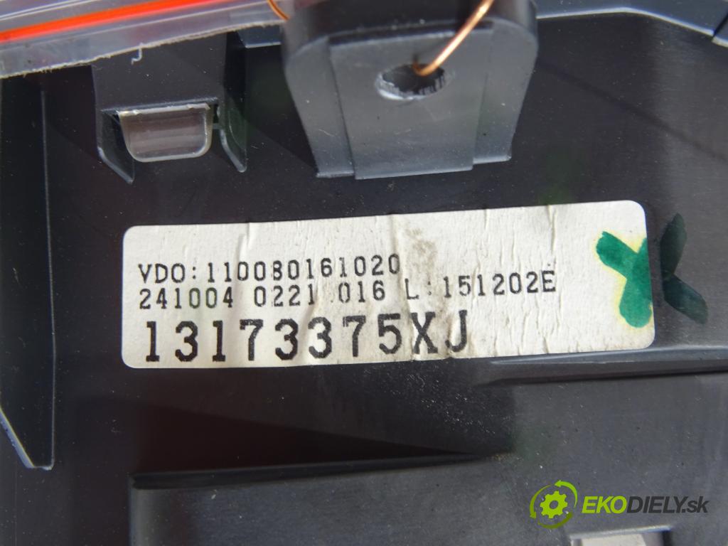 OPEL MERIVA A nadwozie wielkoprzestrzenne (MPV) (X03) 2003 - 2010    1.7 CDTI (E75) 74 kW [100 KM] olej napędowy 2003 -  Prístrojovka 13173375XJ (Prístrojové dosky, displeje)