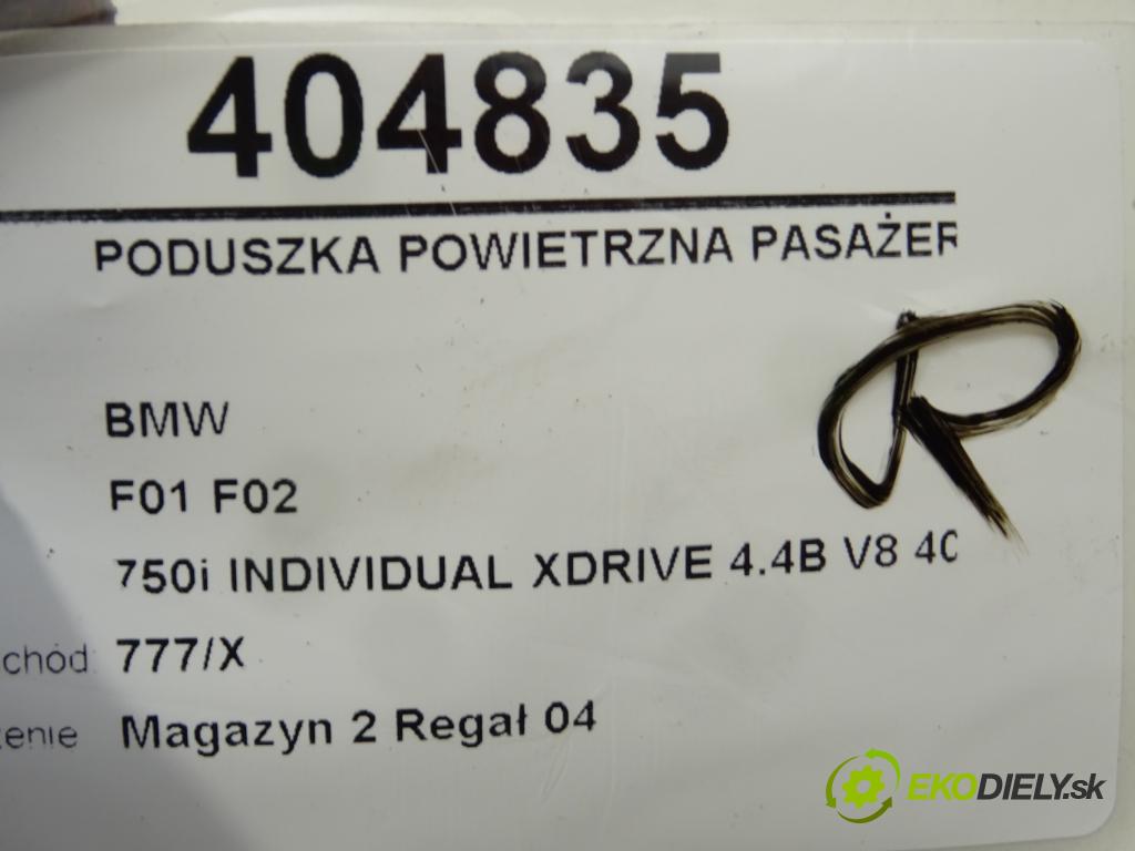 BMW 7 (F01, F02, F03, F04) 2008 - 2015    750 i, Li xDrive 300 kW [408 KM] benzyna 2009 - 20  AirBag spolujazdca 608739300C (Airbagy)
