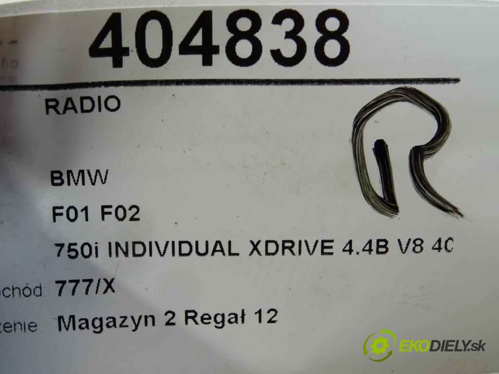 BMW 7 (F01, F02, F03, F04) 2008 - 2015    750 i, Li xDrive 300 kW [408 KM] benzyna 2009 - 20  RADIO 9257008 (Audio zařízení)