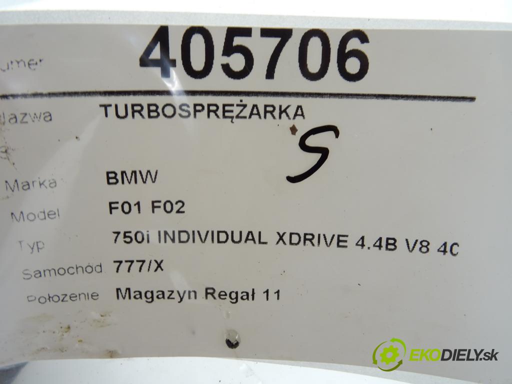 BMW 7 (F01, F02, F03, F04) 2008 - 2015    750 i, Li xDrive 300 kW [408 KM] benzyna 2009 - 20  Turbodúchadlo,turbo 4571543A (Turbodúchadlá (kompletné))