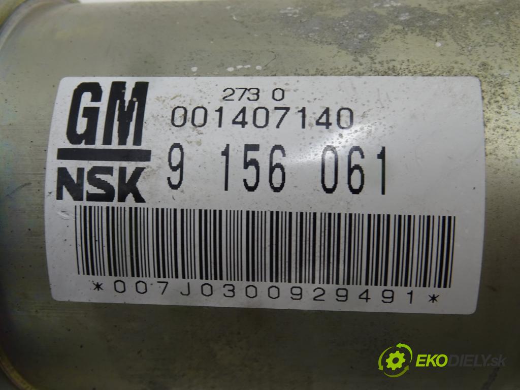 OPEL CORSA C (X01) 2000 - 2009    1.0 (F08, F68) 43 kW [58 KM] benzyna 2000 - 2003  Pumpa servočerpadlo 9156061 (Servočerpadlá, pumpy riadenia)