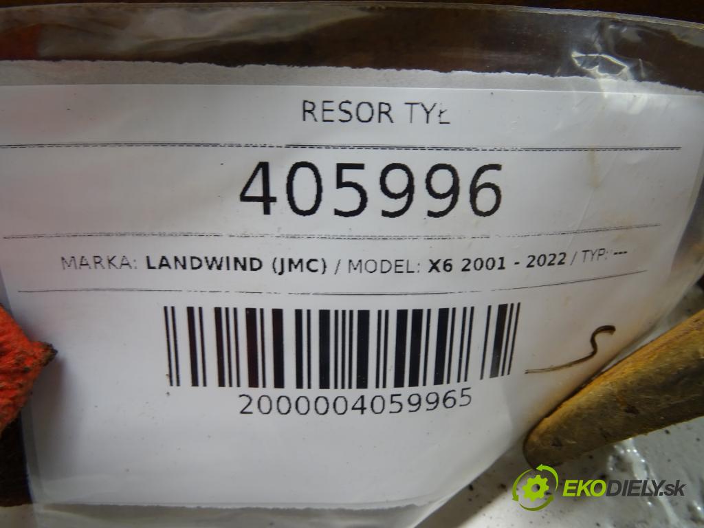 LANDWIND (JMC) X6 2001 - 2022    ---  Listové pero zad