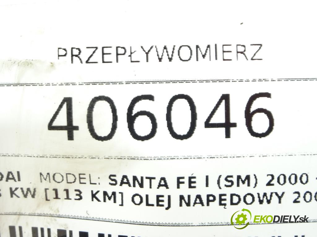 HYUNDAI SANTA FÉ I (SM) 2000 - 2006    2.0 CRDi 83 kW [113 KM] olej napędowy 2001 - 2006  Váha vzduchu 28164-27000 (Váhy vzduchu)