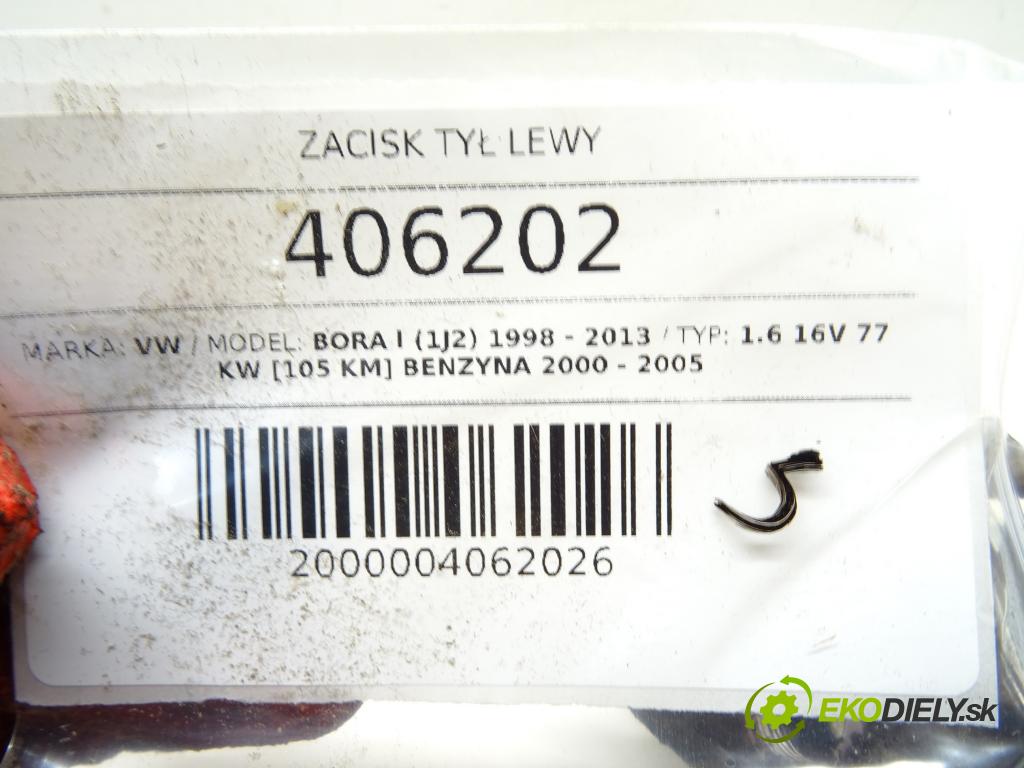 VW BORA I (1J2) 1998 - 2013    1.6 16V 77 kW [105 KM] benzyna 2000 - 2005  Brzdič strmeň zad ľavy  (Ostatné)