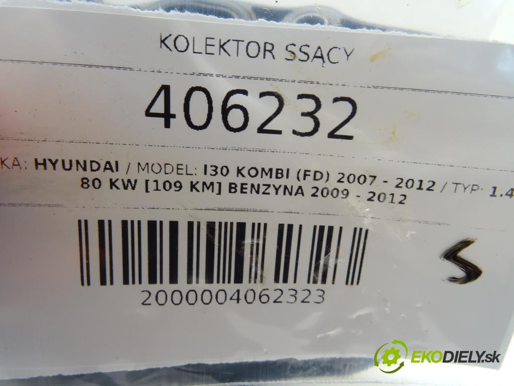 HYUNDAI i30 Kombi (FD) 2007 - 2012    1.4 80 kW [109 KM] benzyna 2009 - 2012  Potrubie sacie, sanie  (Sacie potrubia)