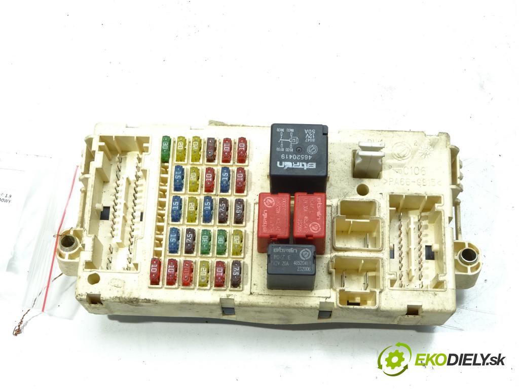 ALFA ROMEO 147 (937_) 2000 - 2010    1.9 JTD (937.AXD1A, 937.BXD1A) 85 kW [115 KM] olej  modul BSI 46558758 (Pojistkové skříňky)