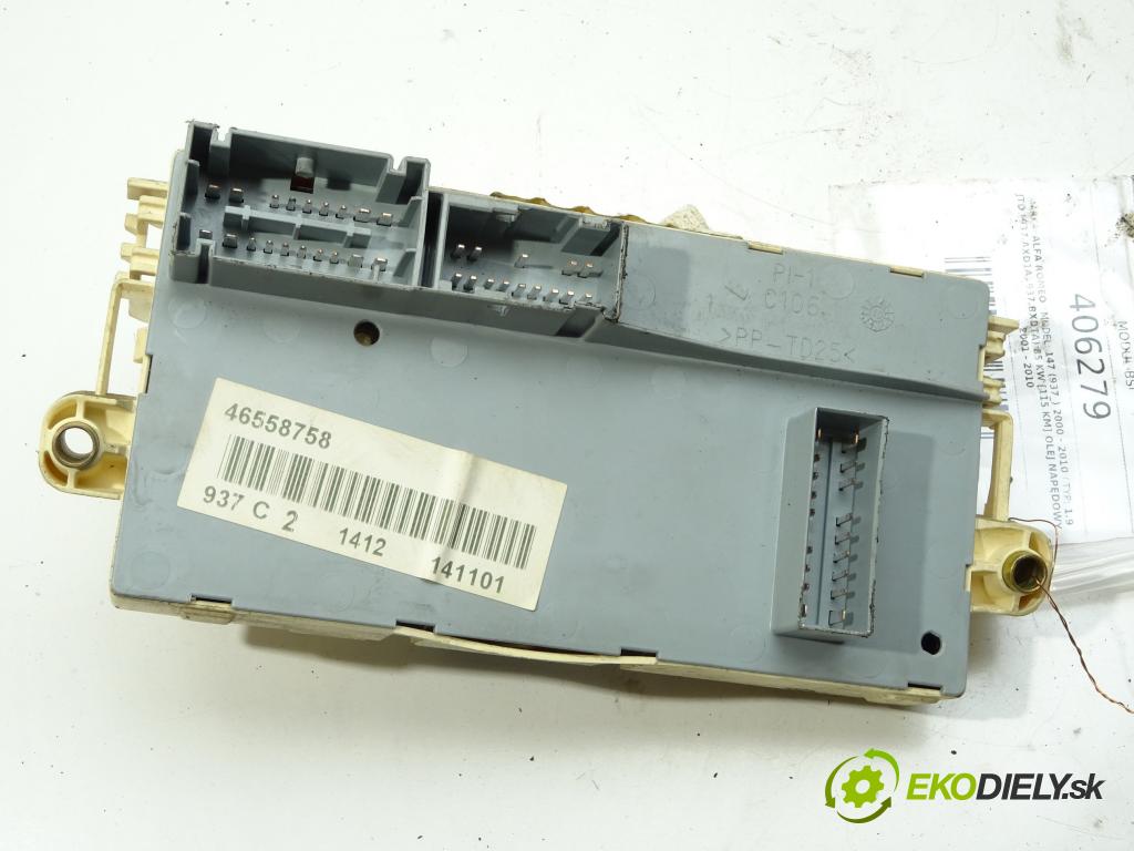 ALFA ROMEO 147 (937_) 2000 - 2010    1.9 JTD (937.AXD1A, 937.BXD1A) 85 kW [115 KM] olej  modul BSI 46558758 (Pojistkové skříňky)