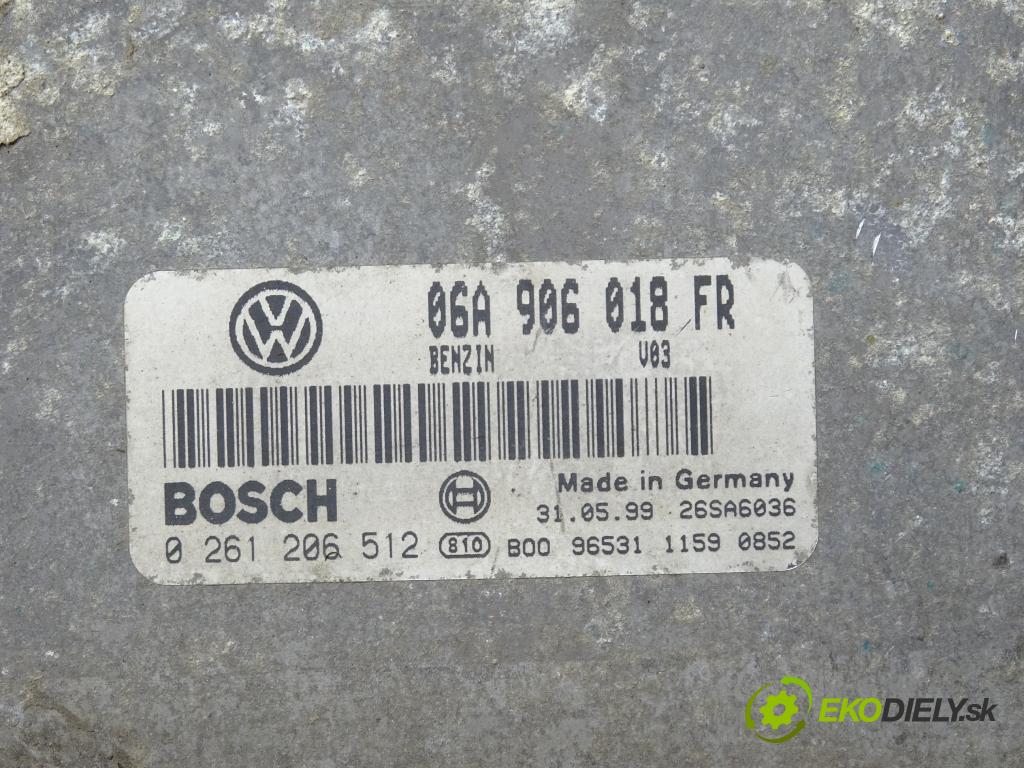SEAT TOLEDO II (1M2) 1998 - 2006    1.8 20V 92 kW [125 KM] benzyna 1998 - 2004  riadiaca jednotka Motor 06A906018FR (Riadiace jednotky)