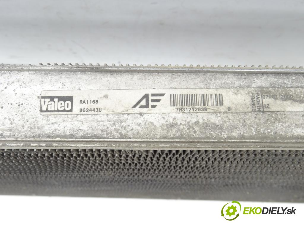 FORD GALAXY I (WGR) 1995 - 2006    1.9 TDI 81 kW [110 KM] olej napędowy 1997 - 2000  Chladič vody 7M3121253B (Chladiče vody)