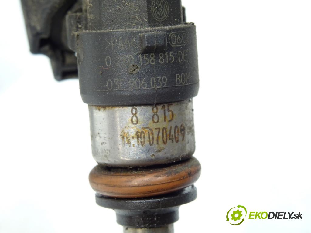 VW PASSAT B6 Variant (3C5) 2005 - 2011    1.4 TSI EcoFuel 110 kW [150 KM] Benzyna / gaz ziem  Lišta vstrekovacia Vstrekovacie ventily 03C129041A 03C906039 (Vstrekovacie lišty)