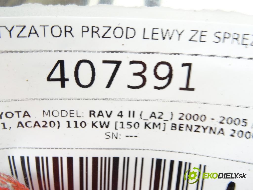 TOYOTA RAV 4 II (_A2_) 2000 - 2005    2.0 4WD (ACA21, ACA20) 110 kW [150 KM] benzyna 200  Tlmič predný ľavy Pružina