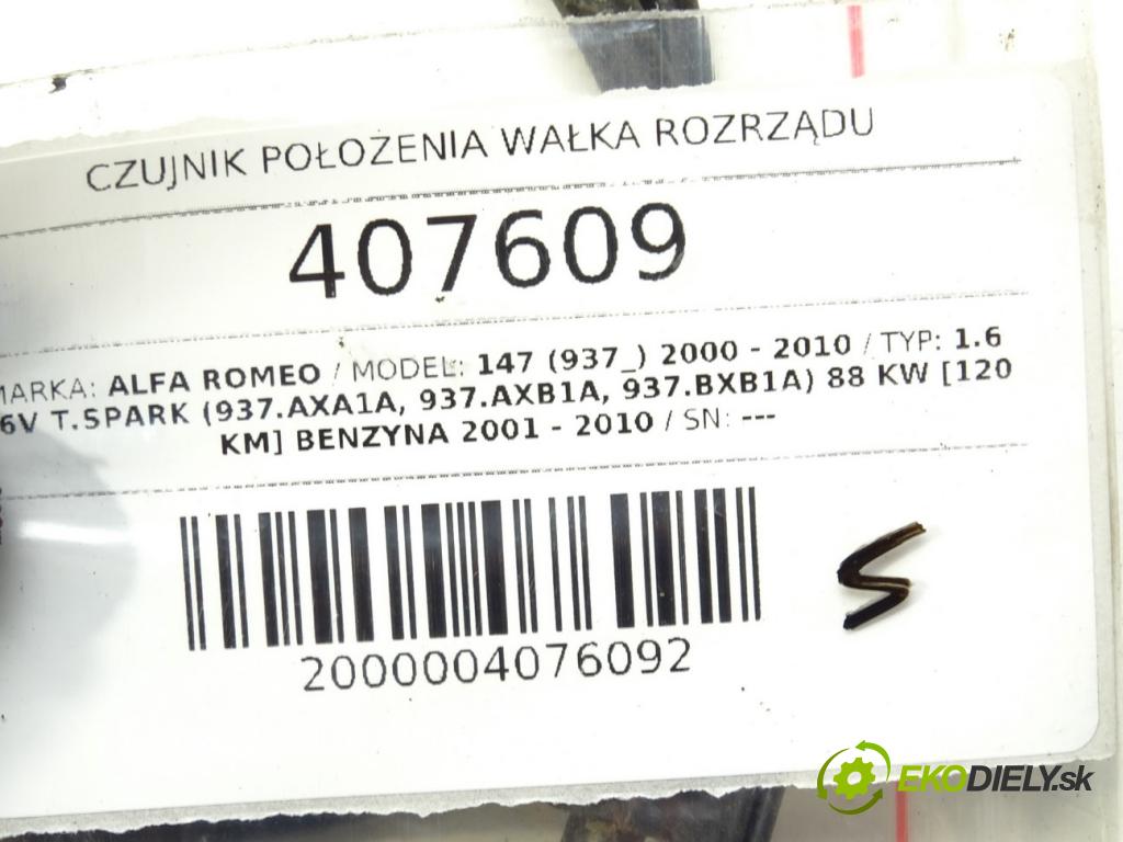 ALFA ROMEO 147 (937_) 2000 - 2010    1.6 16V T.SPARK (937.AXA1A, 937.AXB1A, 937.BXB1A)   Snímač pozície vačkového hriadeľa  (Snímače polohy kľuky, vačky)