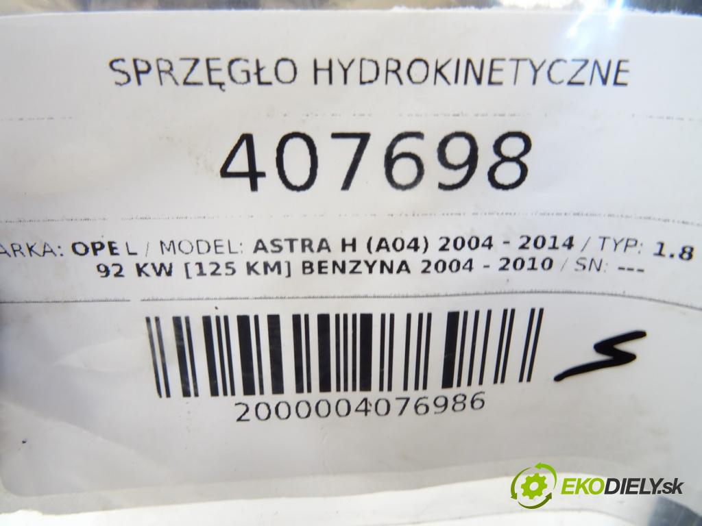 OPEL ASTRA H (A04) 2004 - 2014    1.8 (L48) 92 kW [125 KM] benzyna 2004 - 2010  spojková sada bez ložiska konvertor  (Ostatní)
