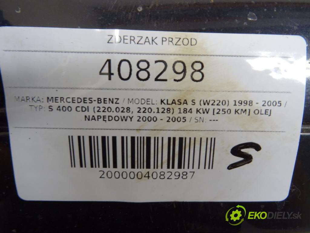 MERCEDES-BENZ KLASA S (W220) 1998 - 2005    S 400 CDI (220.028, 220.128) 184 kW [250 KM] olej   nárazník přední část