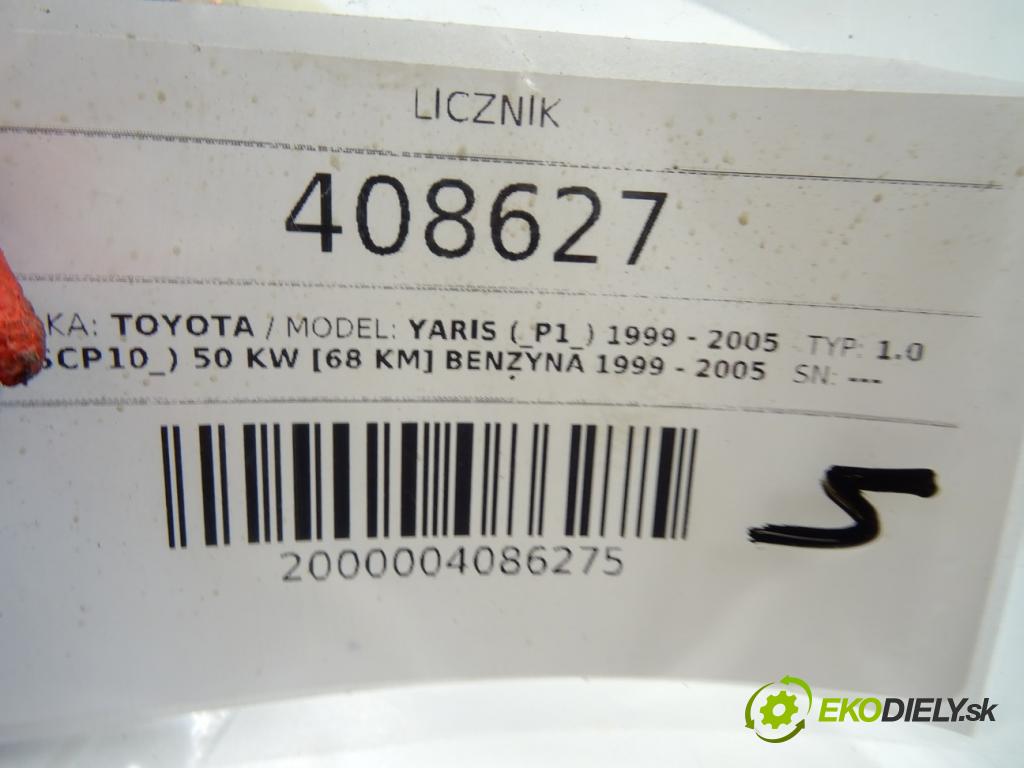 TOYOTA YARIS (_P1_) 1999 - 2005    1.0 (SCP10_) 50 kW [68 KM] benzyna 1999 - 2005  Prístrojovka 83800-52120 (Prístrojové dosky, displeje)