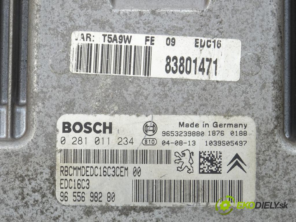 PEUGEOT 307 SW (3H) 2002 - 2009    1.6 HDI 110 80 kW [109 KM] olej napędowy 2003 - 20  riadiaca jednotka Motor 9655698280 (Riadiace jednotky)