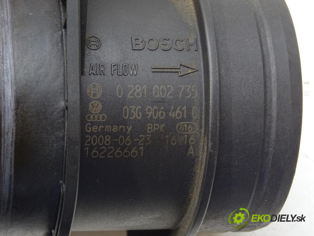 VW PASSAT CC B6 coupe 2008 103 kW 2.0 TDI 1968 Váha vzduchu 03G906461C (Váha vzduchu)