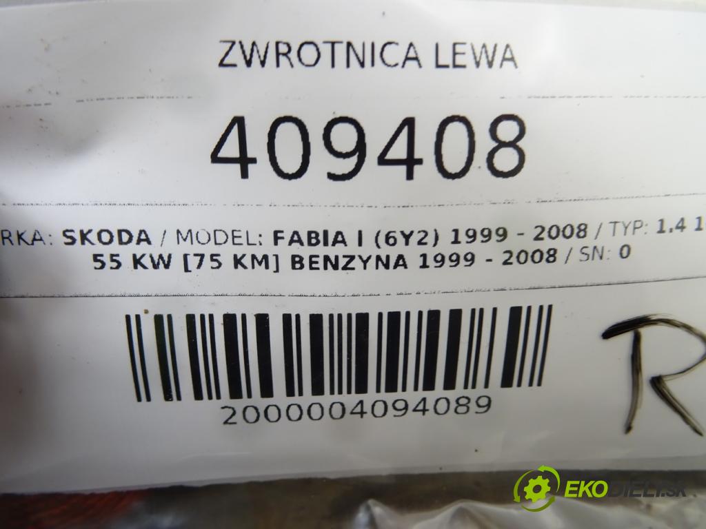 SKODA FABIA I (6Y2) 1999 - 2008    1.4 16V 55 kW [75 KM] benzyna 1999 - 2008  náboj ľavá strana 0 (Náboje)