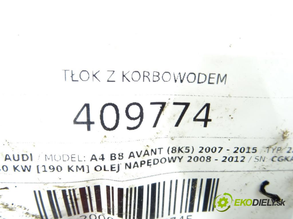 AUDI A4 B8 Avant (8K5) 2007 - 2015    2.7 TDI 140 kW [190 KM] olej napędowy 2008 - 2012  PIEST: ojnica CGKA 059701R (Piesty)