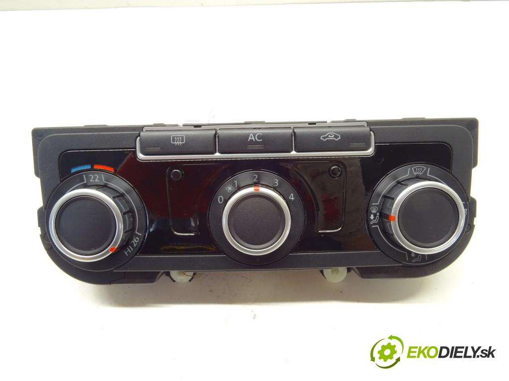 VW GOLF VI Variant (AJ5) 2009 - 2014    2.0 TDI 103 kW [140 KM] olej napędowy 2009 - 2013  Panel ovládania kúrenia 3C8907336AB (Prepínače, spínače, tlačidlá a ovládače kúrenia)