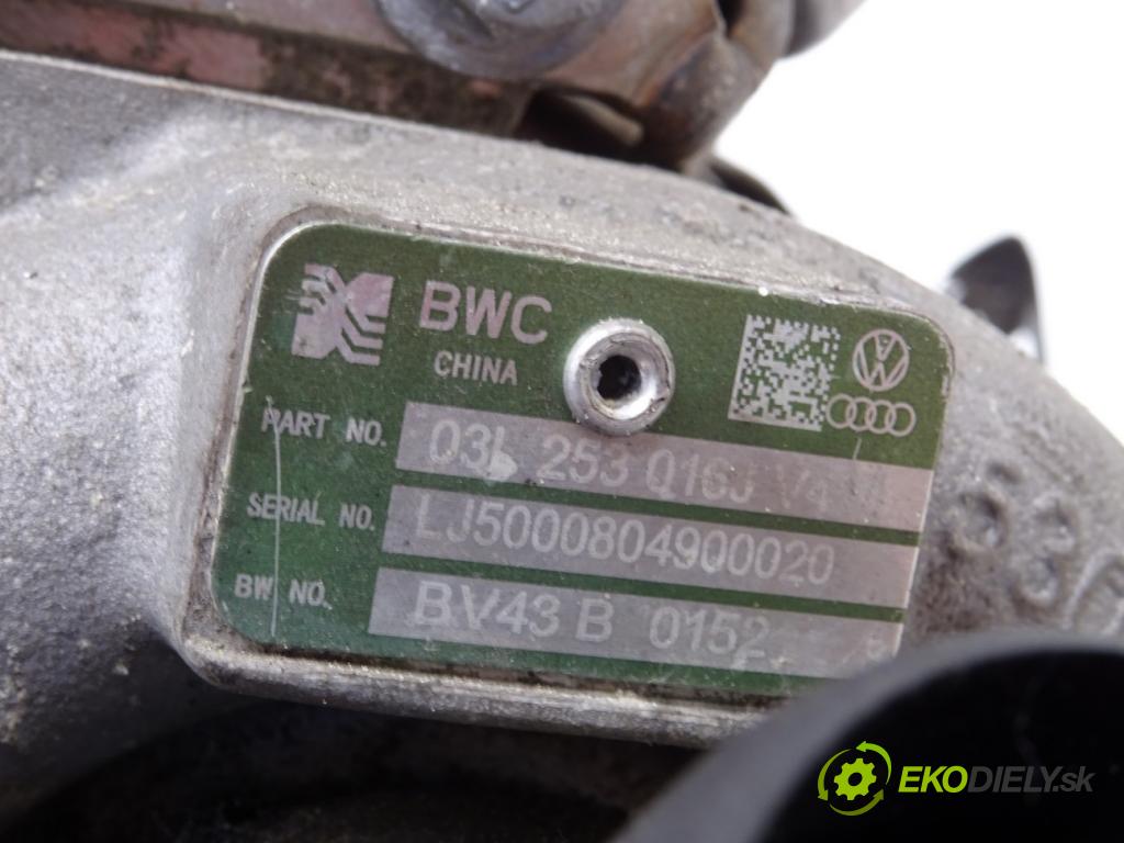VW GOLF VI Variant (AJ5) 2009 - 2014    2.0 TDI 103 kW [140 KM] olej napędowy 2009 - 2013  Turbodúchadlo,turbo 03L253016J (Turbodúchadlá (kompletné))