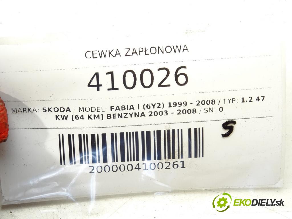 SKODA FABIA I (6Y2) 1999 - 2008    1.2 47 kW [64 KM] benzyna 2003 - 2008  Cievka zapaľovacia 036905715 (Zapaľovacie cievky, moduly)