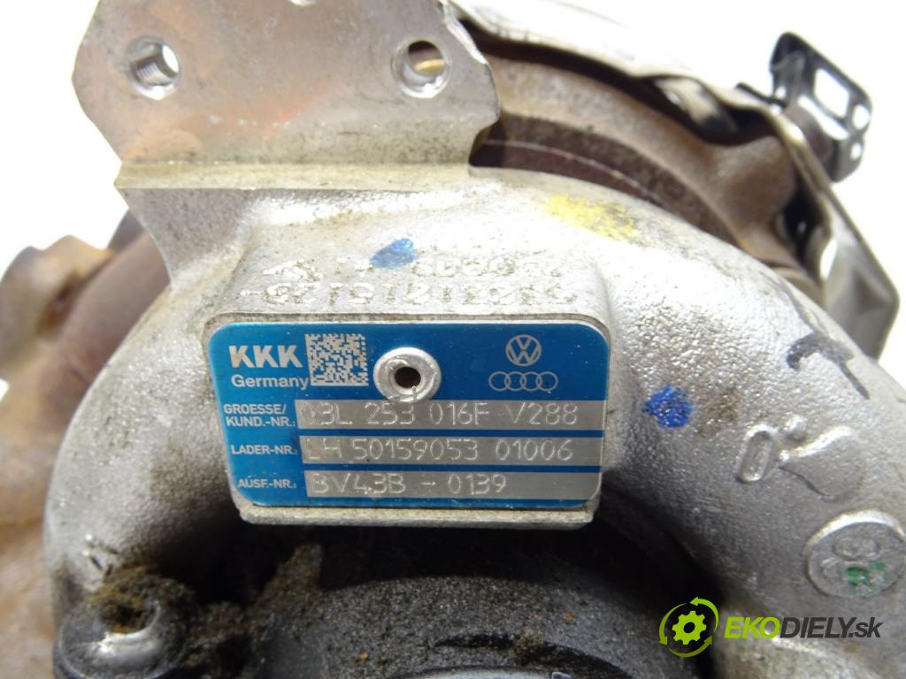 VW GOLF VI (5K1) 2008 - 2014    2.0 TDI 81 kW [110 KM] olej napędowy 2008 - 2012  Turbodúchadlo,turbo BV43B-0139 (Turbodúchadlá (kompletné))