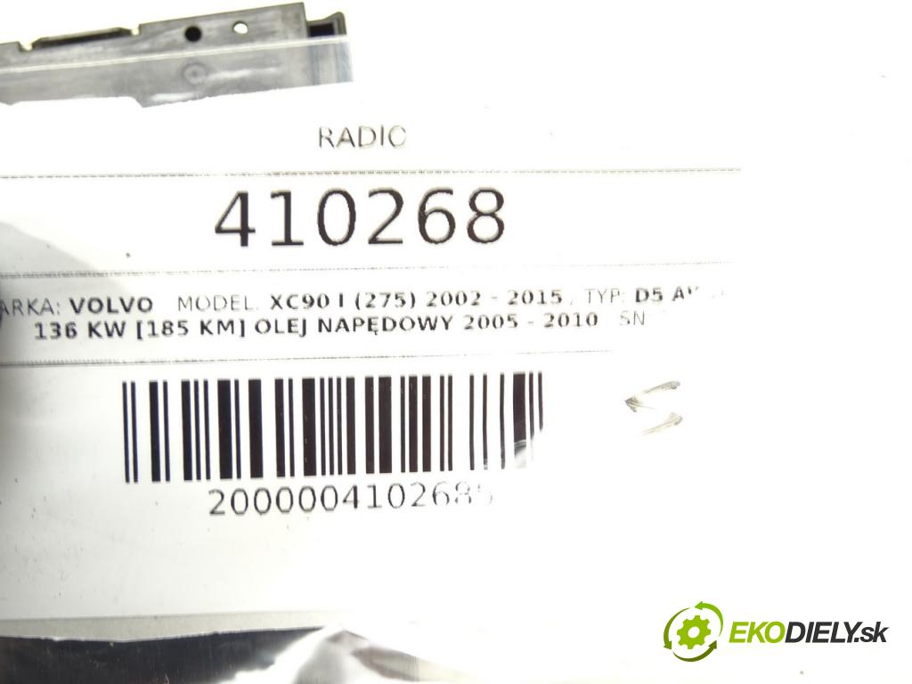 VOLVO XC90 I (275) 2002 - 2015    D5 AWD 136 kW [185 KM] olej napędowy 2005 - 2010  RADIO 30752237 30732643 (Audio zariadenia)