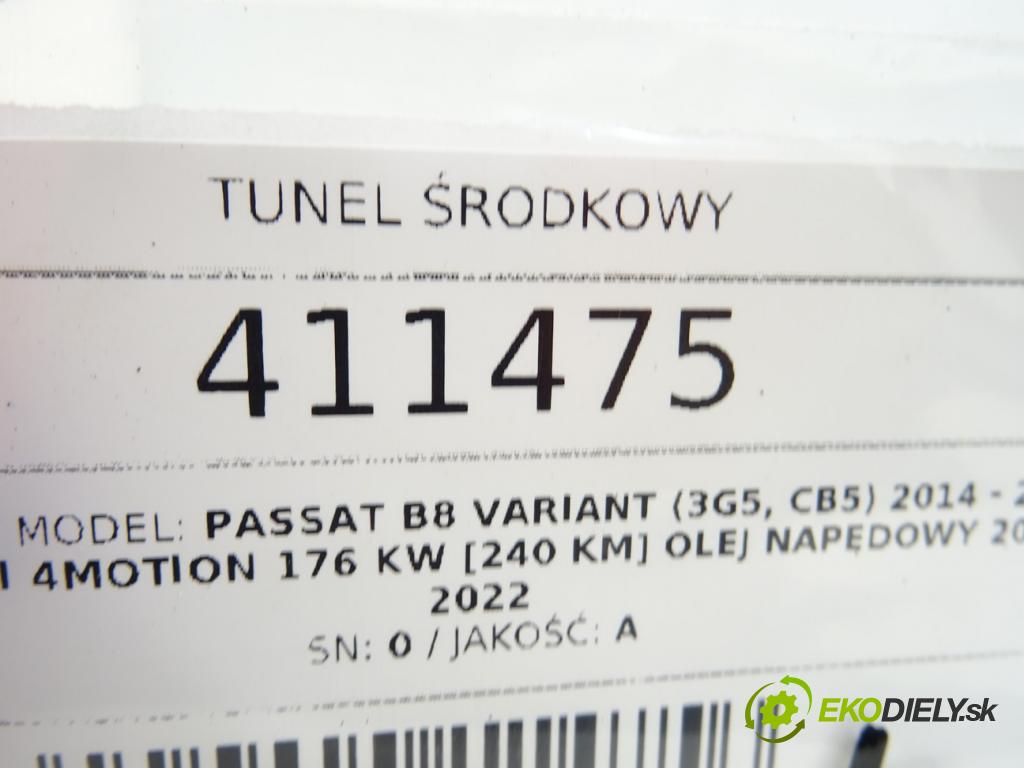 VW PASSAT B8 Variant (3G5, CB5) 2014 - 2022    2.0 TDI 4motion 176 kW [240 KM] olej napędowy 2014  Tunel stredový  (Stredový tunel / panel)