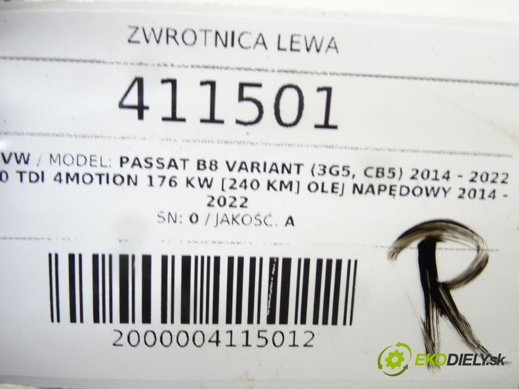 VW PASSAT B8 Variant (3G5, CB5) 2014 - 2022    2.0 TDI 4motion 176 kW [240 KM] olej napędowy 2014  náboj ľavá strana  (Náboje)