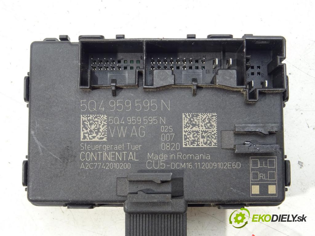 SKODA SUPERB III Kombi (3V5) 2015 - 2022    2.0 TDI 110 kW [150 KM] olej napędowy 2015 - 2022  Modul Riadiaca jednotka Dvere 5Q4959592N (Riadiace jednotky centrálneho zámku)