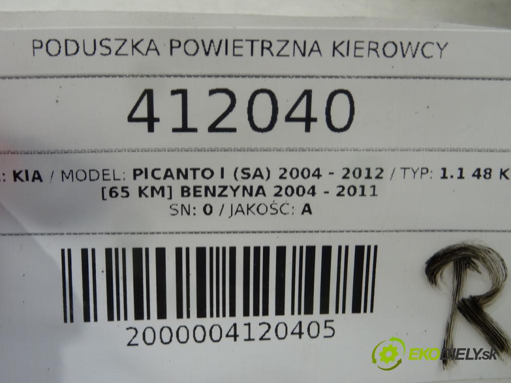 KIA PICANTO I (SA) 2004 - 2012    1.1 48 kW [65 KM] benzyna 2004 - 2011  AirBag volantu 5690007700EQ (Airbagy)