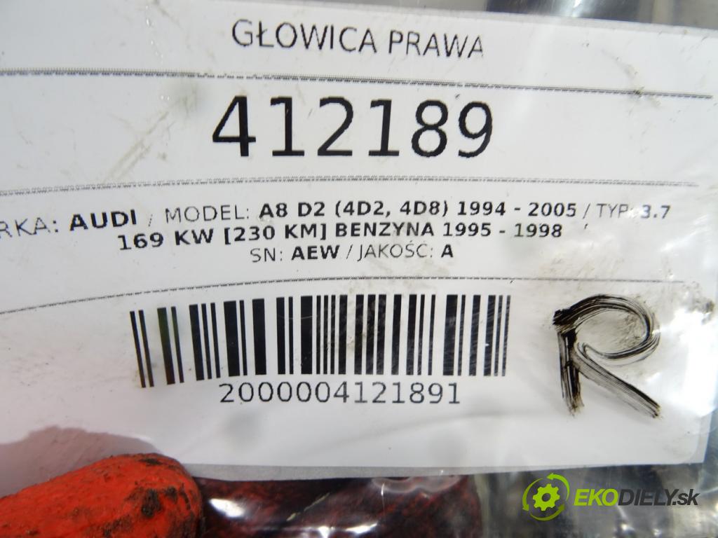 AUDI A8 D2 (4D2, 4D8) 1994 - 2005    3.7 169 kW [230 KM] benzyna 1995 - 1998  Hlava valcov pravá AEW (Hlavy valcov)