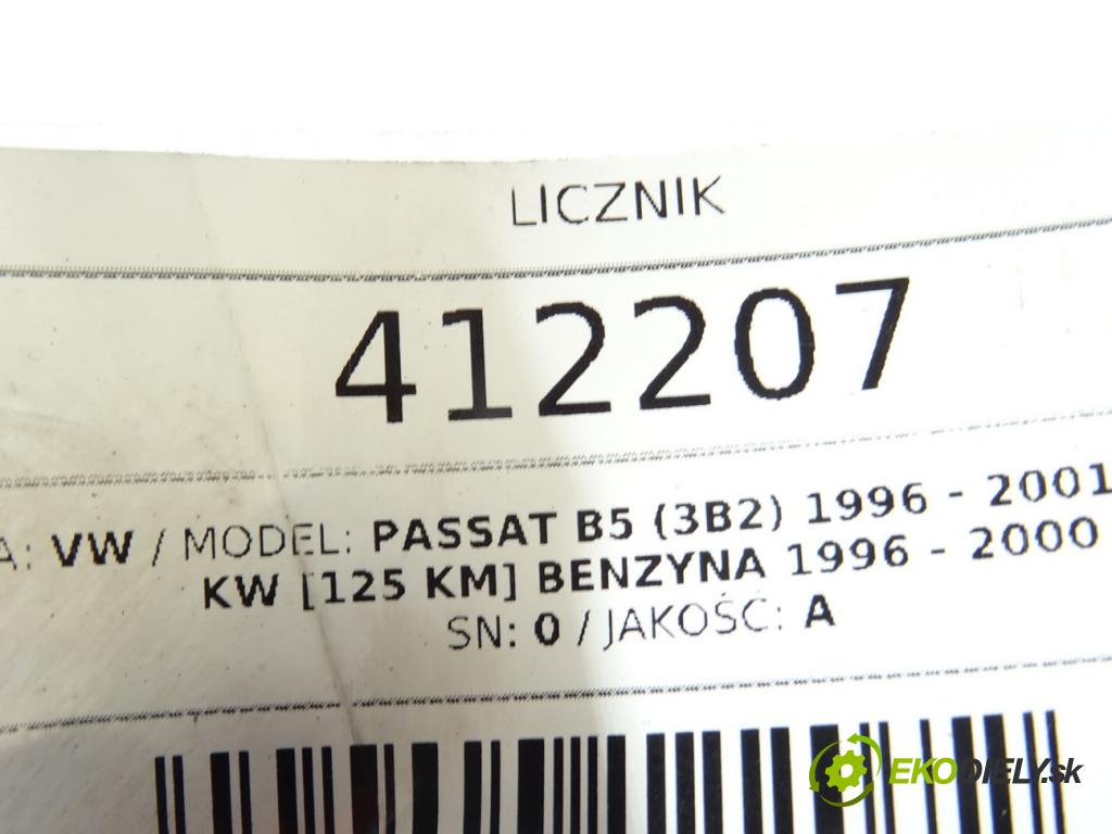 VW PASSAT B5 (3B2) 1996 - 2001    1.8 92 kW [125 KM] benzyna 1996 - 2000  Prístrojovka 0905-194-0090 (Prístrojové dosky, displeje)