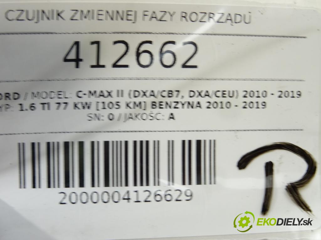 FORD C-MAX II (DXA/CB7, DXA/CEU) 2010 - 2019    1.6 Ti 77 kW [105 KM] benzyna 2010 - 2019  Snímač variabilný fázy CN1G-6L713-BB (Snímače)