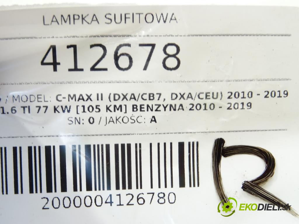 FORD C-MAX II (DXA/CB7, DXA/CEU) 2010 - 2019    1.6 Ti 77 kW [105 KM] benzyna 2010 - 2019  světlo stropní BM51-13776-FC (Osvětlení interiéru)