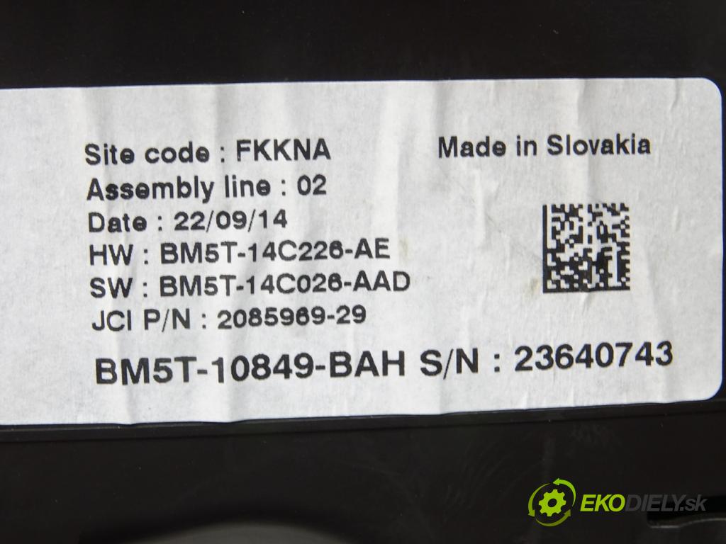FORD C-MAX II (DXA/CB7, DXA/CEU) 2010 - 2019    1.6 Ti 77 kW [105 KM] benzyna 2010 - 2019  Prístrojovka BM5T-10849-BAH (Prístrojové dosky, displeje)