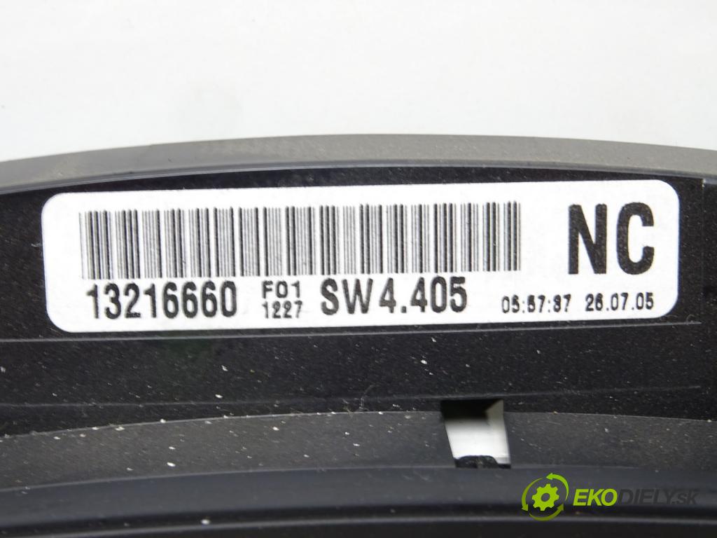 OPEL ZAFIRA / ZAFIRA FAMILY B (A05) 2005 - 2019    1.9 CDTI (M75) 110 kW [150 KM] olej napędowy 2005   Prístrojovka 13216660 (Prístrojové dosky, displeje)