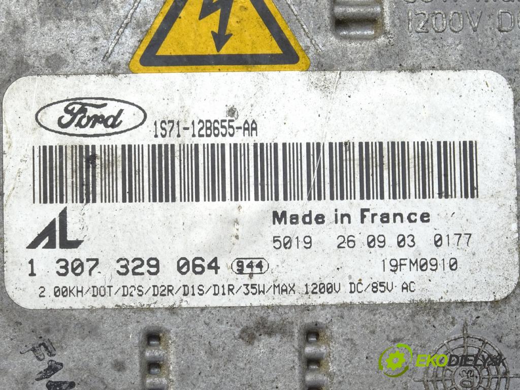 FORD MONDEO III (B5Y) 2000 - 2007    2.0 TDCi 96 kW [130 KM] olej napędowy 2001 - 2007  Menič XENON 1307329064 (Riadiace jednotky xenónu)