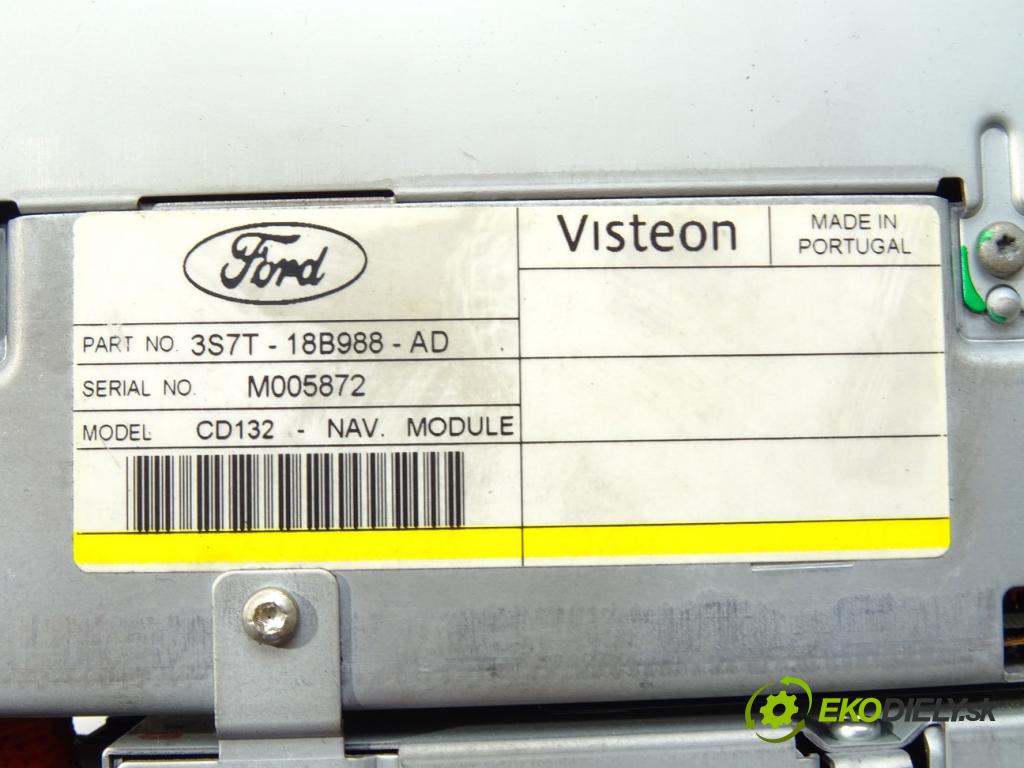 FORD MONDEO III (B5Y) 2000 - 2007    2.0 TDCi 96 kW [130 KM] olej napędowy 2001 - 2007  RADIO Navigácia 3S7T-18B988-AD (Audio zariadenia)