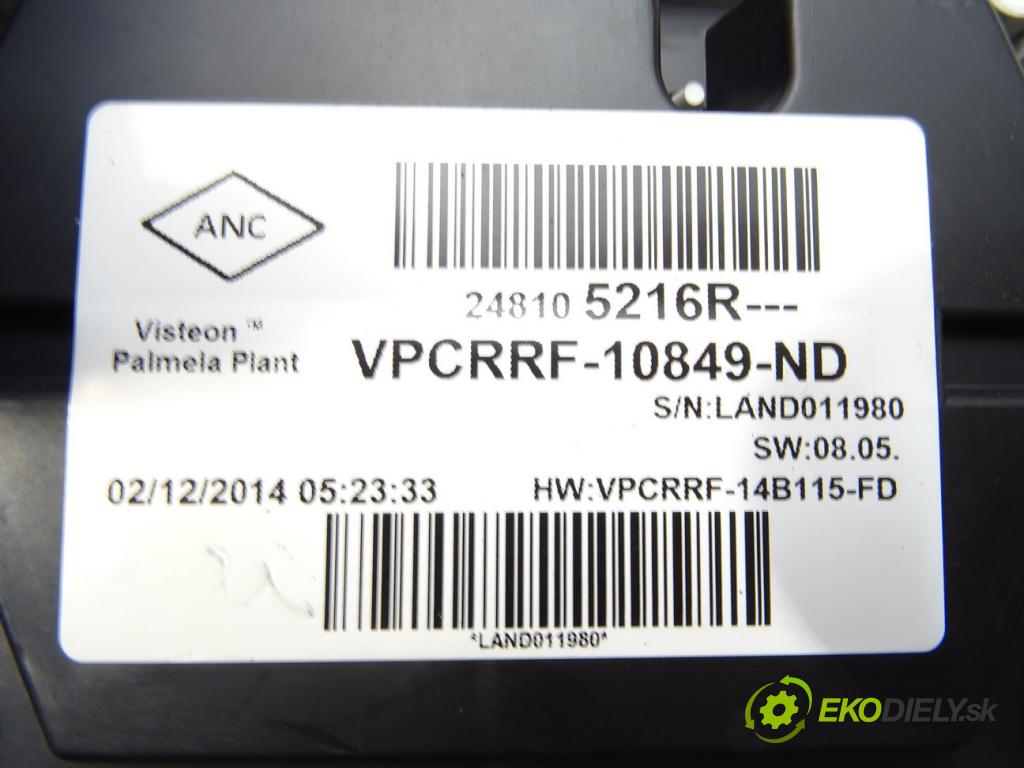 RENAULT CLIO IV (BH_) 2012 - 2022    1.5 dCi 75 55 kW [75 KM] olej napędowy 2012 - 2022  Prístrojovka 248105216R (Prístrojové dosky, displeje)
