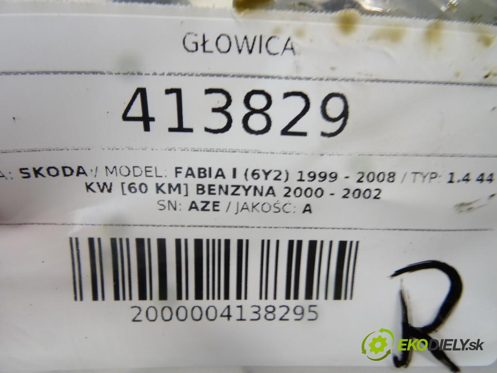 SKODA FABIA I (6Y2) 1999 - 2008    1.4 44 kW [60 KM] benzyna 2000 - 2002  Hlava valcov AZE (Hlavy valcov)