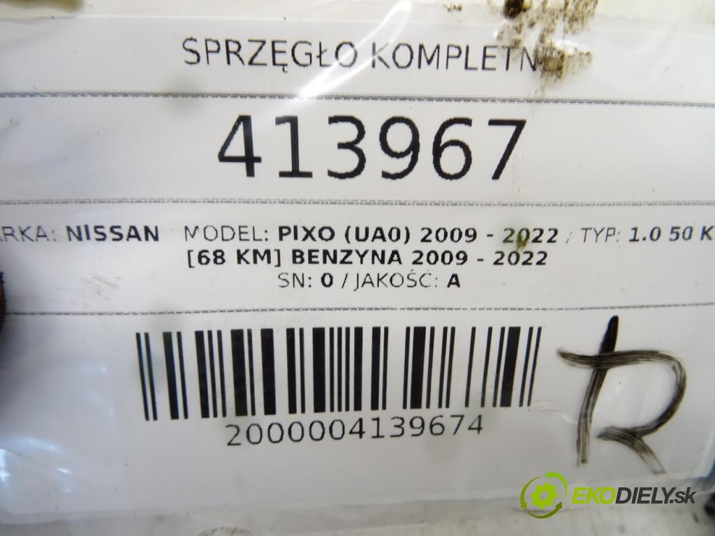 NISSAN PIXO (UA0) 2009 - 2022    1.0 50 kW [68 KM] benzyna 2009 - 2022  Spojková sada (bez ložiska) komplet K10B (Kompletné sady (bez ložiska))