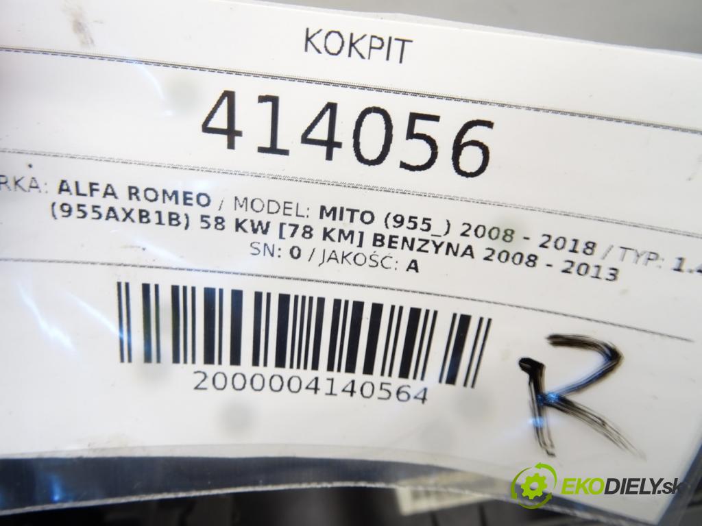ALFA ROMEO MITO (955_) 2008 - 2018    1.4 (955AXB1B) 58 kW [78 KM] benzyna 2008 - 2013  Palubná doska  (Palubné dosky)