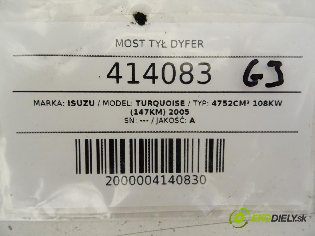 ISUZU TURQUOISE    4752cm³ 108KW (147KM) 2005  Most zad ,diferenciál  (Zadné)