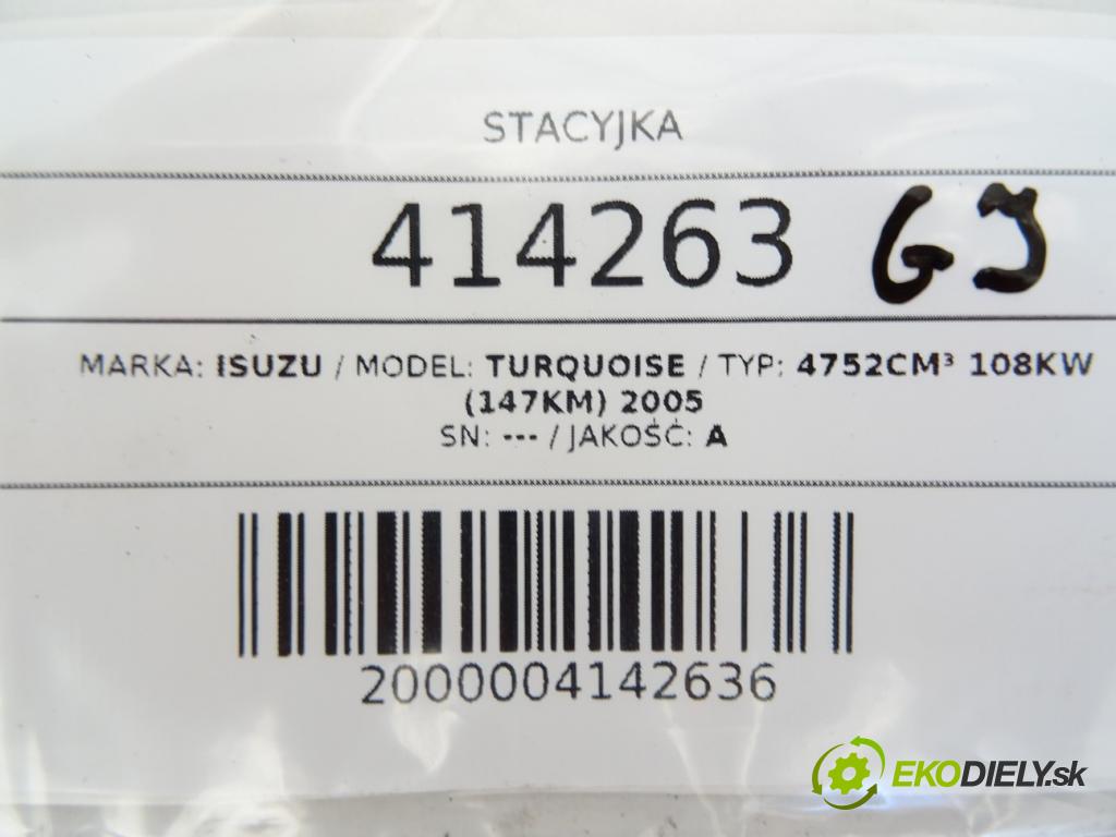 ISUZU TURQUOISE 4752cm³ 108KW (147KM) 2005 spinačka (Spínacie skrinky a kľúče)