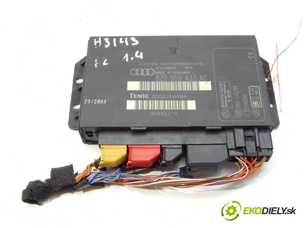 AUDI A2 (8Z0) 2000 - 2005    1.4 55 kW [75 KM] benzyna 2000 - 2005  modul komfortu 8Z0959433AC (Moduly komfortu)