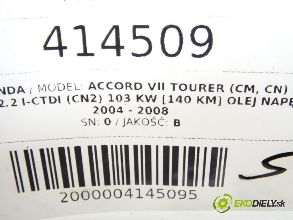 HONDA ACCORD VII Tourer (CM, CN) 2003 - 2008    2.2 i-CTDi (CN2) 103 kW [140 KM] olej napędowy 200  poloos pravá  (Poloosy)